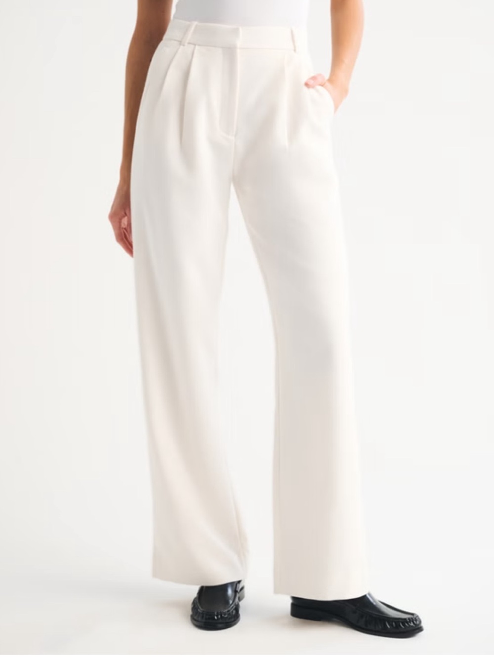 A&F Sloane Tailored Wide Leg Pant